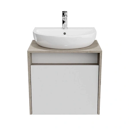 Тумба под раковину Kerama Marazzi Pro PRO.60.1\WHT подвесная 60, белая глянцевая Тумба под раковину Kerama Marazzi Pro PRO.60.1\WHT подвесная 60, белая глянцевая
