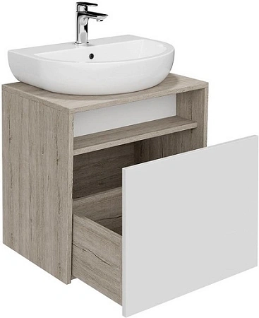 Тумба под раковину Kerama Marazzi Pro PRO.60.1\WHT подвесная 60, белая глянцевая Тумба под раковину Kerama Marazzi Pro PRO.60.1\WHT подвесная 60, белая глянцевая