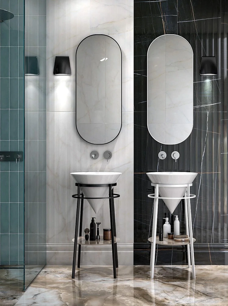 Консоль под раковину Kerama Marazzi Cono CO.44\BLK.M напольная 44, черная матовая — Изображение 6