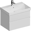 Тумба под раковину Kerama Marazzi CUB.70.2\WHT.M подвесная Cubo с ящиками 70, белая матовая