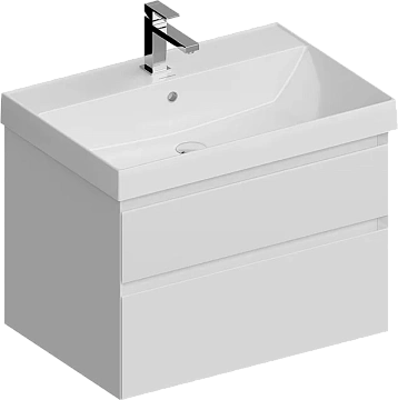 Тумба под раковину Kerama Marazzi CUB.70.2\WHT.M подвесная Cubo с ящиками 70, белая матовая