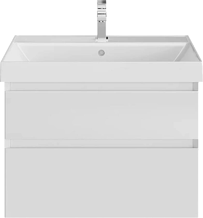 Тумба под раковину Kerama Marazzi CUB.70.2\WHT.M подвесная Cubo с ящиками 70, белая матовая Тумба под раковину Kerama Marazzi CUB.70.2\WHT.M подвесная Cubo с ящиками 70, белая матовая