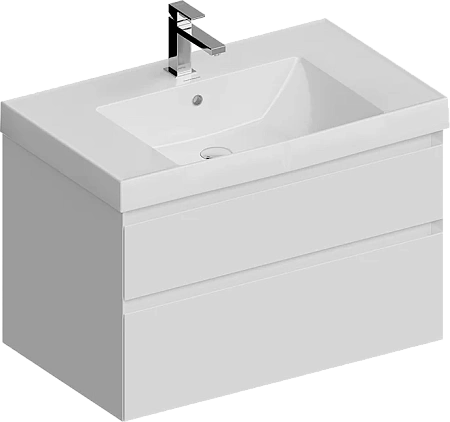 Тумба под раковину Kerama Marazzi CUB.80.2\WHT.M подвесная Cubo с ящиками 80, белая матовая Тумба под раковину Kerama Marazzi CUB.80.2\WHT.M подвесная Cubo с ящиками 80, белая матовая
