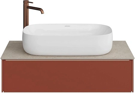Тумба под раковину Kerama Marazzi Magica MA.90.1\VR.M подвесная 90, венецианский красный матовый Тумба под раковину Kerama Marazzi Magica MA.90.1\VR.M подвесная 90, венецианский красный матовый