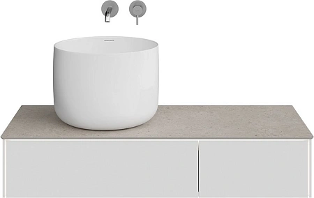 Тумба под раковину Kerama Marazzi Magica MA.120.2\MGR.M подвесная 120, утренний серый матовый Тумба под раковину Kerama Marazzi Magica MA.120.2\MGR.M подвесная 120, утренний серый матовый