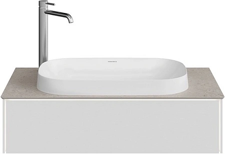 Тумба под раковину Kerama Marazzi Magica MA.90.1\MGR.M подвесная 90, утренний серый матовый Тумба под раковину Kerama Marazzi Magica MA.90.1\MGR.M подвесная 90, утренний серый матовый