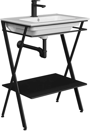 Консоль под раковину Kerama Marazzi Piano Next PIA.N.65\BLK напольная 65, черная матовая Консоль под раковину Kerama Marazzi Piano Next PIA.N.65\BLK напольная 65, черная матовая