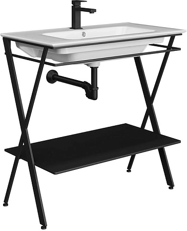 Консоль под раковину Kerama Marazzi Piano Next PIA.N.85\BLK напольная 85, черная матовая Консоль под раковину Kerama Marazzi Piano Next PIA.N.85\BLK напольная 85, черная матовая