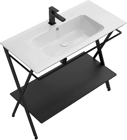 Консоль под раковину Kerama Marazzi Piano Next PIA.N.95\BLK напольная 95, черная матовая Консоль под раковину Kerama Marazzi Piano Next PIA.N.95\BLK напольная 95, черная матовая