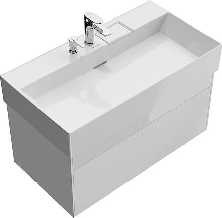 Тумба под раковину Kerama Marazzi Logica LOG.90.2\WHT подвесная 90 см, белоснежный Тумба под раковину Kerama Marazzi Logica LOG.90.2\WHT подвесная 90 см, белоснежный