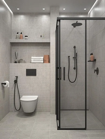 Душевой уголок Kerama Marazzi Vetro VE.90.SSD.BLK.M раздвижной, 90х90х195, матовый черный Душевой уголок Kerama Marazzi Vetro VE.90.SSD.BLK.M раздвижной, 90х90х195, матовый черный
