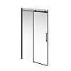 Душевая дверь Kerama Marazzi Cristallo 120х210 CT.120.SD.BLK.M раздвижная с функцией плавного открывания и закрывания матовый черный