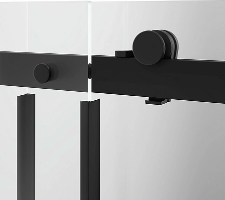 Душевая дверь Kerama Marazzi Cristallo 120х210 CT.120.SD.BLK.M раздвижная с функцией плавного открывания и закрывания матовый черный Душевая дверь Kerama Marazzi Cristallo 120х210 CT.120.SD.BLK.M раздвижная с функцией плавного открывания и закрывания матовый черный