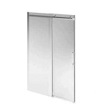 Душевая дверь Kerama Marazzi Cristallo 140х210 CT.140.1/2.SD.BN раздвижная с функцией плавного открывания и закрывания, брашированный никель
