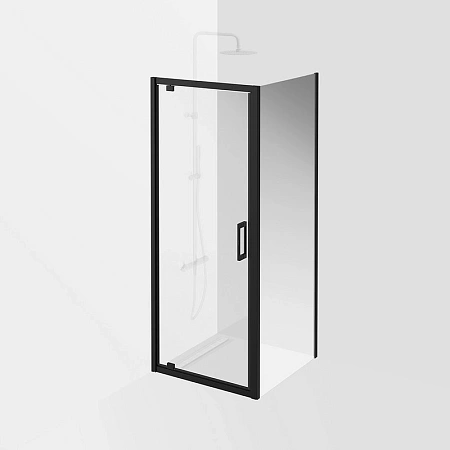 Душевая дверь Kerama Marazzi Vetro 80х195 VE.80.PD.BLK.M распашная, матовый черный Душевая дверь Kerama Marazzi Vetro 80х195 VE.80.PD.BLK.M распашная, матовый черный