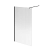 Душевая перегородка Kerama Marazzi Cristallo CT.120.WI.BLK.M с рифленым стеклом, 120х210, матовый черный Душевая перегородка Kerama Marazzi Cristallo CT.120.WI.BLK.M с рифленым стеклом, 120х210, матовый черный