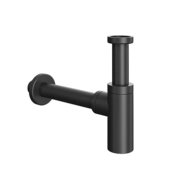 Сифон для раковины Kerama Marazzi A400BLACK цельнометаллический черный