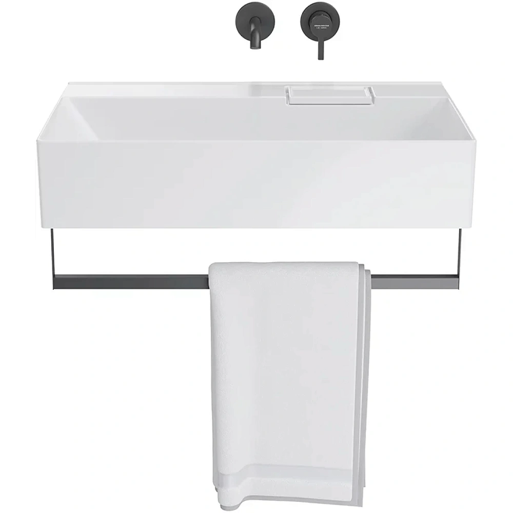 Полотенцедержатель Kerama Marazzi LO.trl.70\BLK.M к раковинам Logica 70 с крепежом, черный матовый — Изображение 4