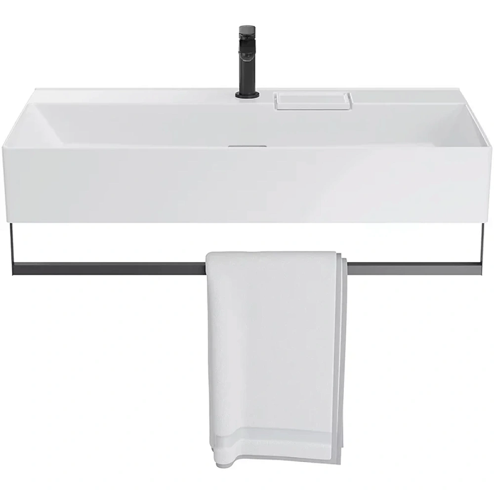 Полотенцедержатель Kerama Marazzi Logica 90 LO.trl.90\BLK.M с крепежом, черный матовый — Изображение 3