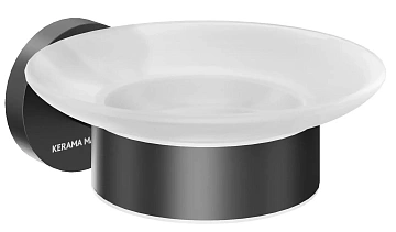 Мыльница Kerama Marazzi Изола IS.03.KM.BLK.M подвесная, черный матовый