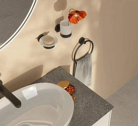 Мыльница Kerama Marazzi Изола IS.03.KM.BLK.M подвесная, черный матовый Мыльница Kerama Marazzi Изола IS.03.KM.BLK.M подвесная, черный матовый
