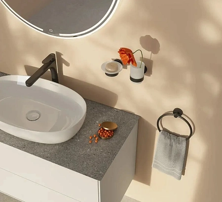 Мыльница Kerama Marazzi Изола IS.03.KM.BLK.M подвесная, черный матовый Мыльница Kerama Marazzi Изола IS.03.KM.BLK.M подвесная, черный матовый