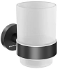 Стакан Kerama Marazzi Изола IS.02.KM.BLK.M подвесной, черный матовый