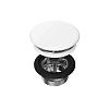 Донный клапан Kerama Marazzi DRR.2\WHT клик-клак с керамической крышкой, белый глянцевый Донный клапан Kerama Marazzi DRR.2\WHT клик-клак с керамической крышкой, белый глянцевый