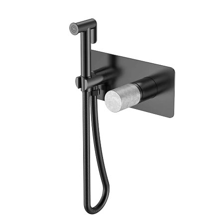Детальная картинка товара «гигиенический душ boheme stick 127-gm-mr-gr gun metal marble grey»