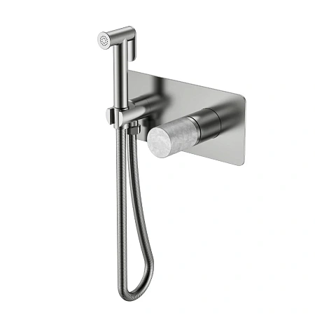 Детальная картинка товара «гигиенический душ boheme stick 127-nb-mr-gr nickel brush marble grey»