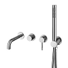 Душевая система Boheme Uno 464-3-INOX встраиваемая, с изливом