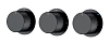 Смеситель для душа Boheme STICK DIAMOND 124-3-B.1 BLACK 3-х проходной, встроенный