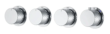 Смеситель для душа Boheme STICK DIAMOND 124-T-5-CR.1 CHROME 5-проходной, встроенный с термостатом