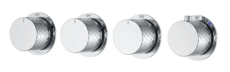 Смеситель для душа Boheme STICK DIAMOND 124-T-5-CR.1 CHROME 5-проходной, встроенный с термостатом Смеситель для душа Boheme STICK DIAMOND 124-T-5-CR.1 CHROME 5-проходной, встроенный с термостатом