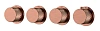 Смеситель для душа Boheme STICK DIAMOND 124-T-5-CB.1 COPPER BRUSHED 5-проходной, встроенный с термостатом