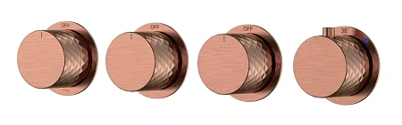 Смеситель для душа Boheme STICK DIAMOND 124-T-5-CB.1 COPPER BRUSHED 5-проходной, встроенный с термостатом Смеситель для душа Boheme STICK DIAMOND 124-T-5-CB.1 COPPER BRUSHED 5-проходной, встроенный с термостатом