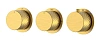 Смеситель для душа Boheme STICK DIAMOND 124-T-3-MG.1 MATT GOLD 3-проходной, встроенный с термостатом