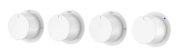 Смеситель для душа Boheme STICK DIAMOND 124-5-MW.1 MATT WHITE 5-проходной, встроенный