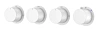 Смеситель для душа Boheme STICK DIAMOND 124-T-5-MW.1 MATT WHITE 5-проходной, встроенный с термостатом