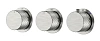 Смеситель для душа Boheme STICK DIAMOND 124-T-3-NB.1 NICKEL BRUSH 3-проходной, встроенный с термостатом