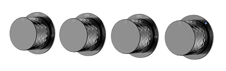 Смеситель для душа Boheme STICK DIAMOND 124-5-SGM.1 SHINE GUN METAL 5-проходной, встроенный Смеситель для душа Boheme STICK DIAMOND 124-5-SGM.1 SHINE GUN METAL 5-проходной, встроенный