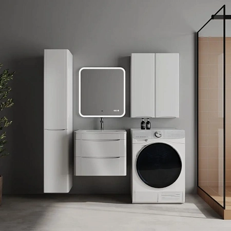 Тумба под раковину STYLE LINE Бергамо мини 60 СС-00002514 подвесная, люкс плюс антискрейтч белый глянец Тумба под раковину STYLE LINE Бергамо мини 60 СС-00002514 подвесная, люкс плюс антискрейтч белый глянец