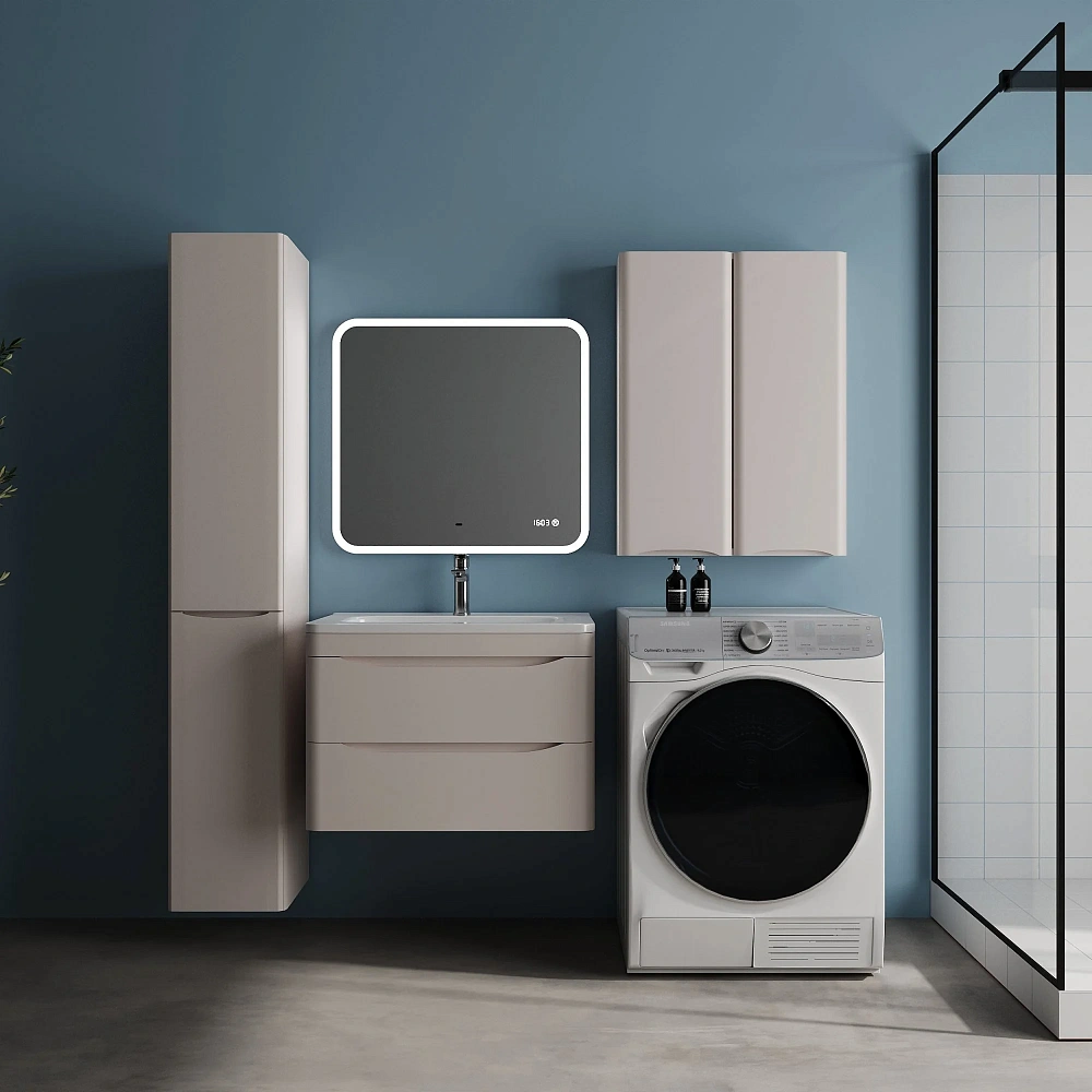 Тумба под раковину STYLE LINE Бергамо мини 70 СС-00002537 подвесная, люкс плюс антискрейтч карамель — Изображение 2