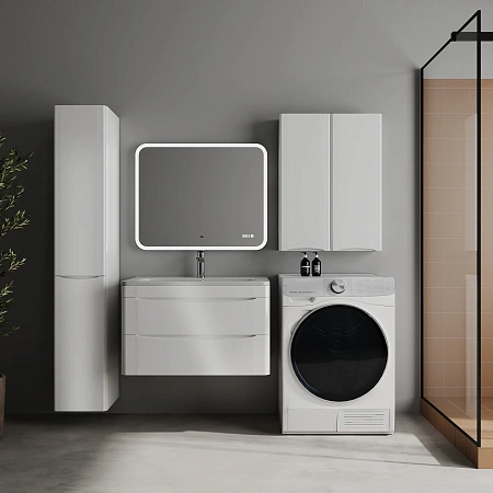 Тумба под раковину STYLE LINE Бергамо мини 80 СС-00002515 подвесная, люкс плюс антискрейтч белый глянец Тумба под раковину STYLE LINE Бергамо мини 80 СС-00002515 подвесная, люкс плюс антискрейтч белый глянец