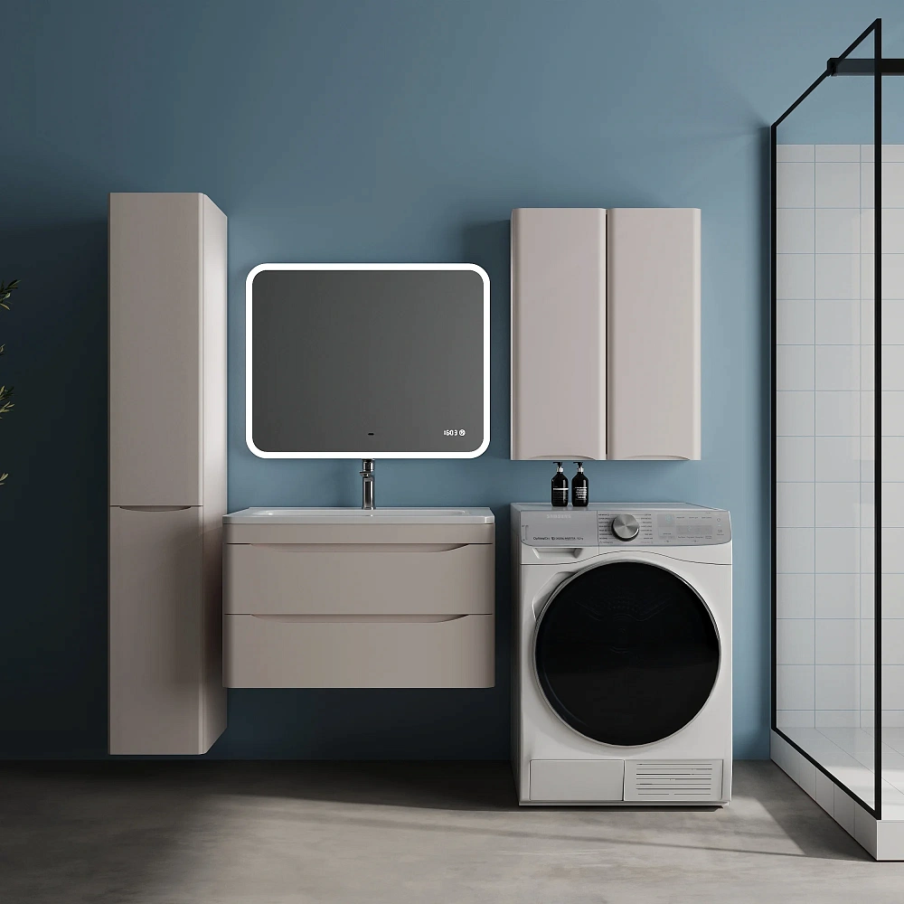 Тумба под раковину STYLE LINE Бергамо мини 80 СС-00002536 подвесная, люкс плюс антискрейтч карамель — Изображение 2