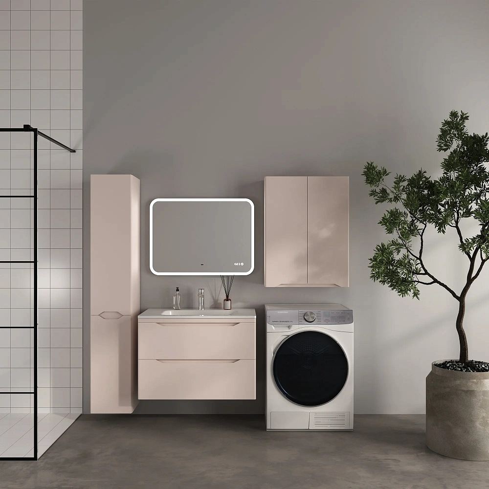 Тумба под раковину STYLE LINE Марелла 80 СС-00002544 подвесная, люкс плюс антискрейтч карамель — Изображение 2
