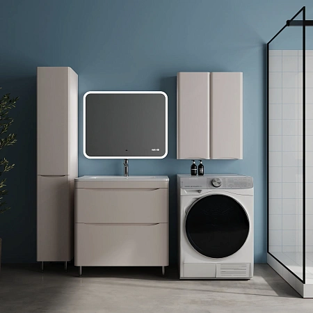 Тумба под раковину STYLELINE Бергамо мини 80 СС-00002533 напольная, люкс плюс антискрейтч карамель Тумба под раковину STYLELINE Бергамо мини 80 СС-00002533 напольная, люкс плюс антискрейтч карамель