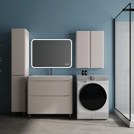 Тумба под раковину STYLELINE Бергамо мини 90 СС-00002534 напольная, люкс плюс антискрейтч карамель Тумба под раковину STYLELINE Бергамо мини 90 СС-00002534 напольная, люкс плюс антискрейтч карамель