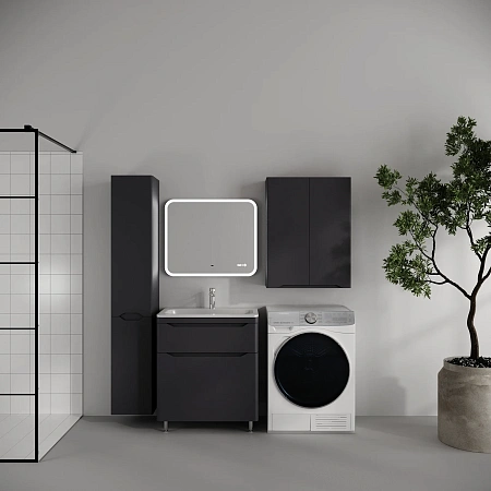 Тумба под раковину STYLELINE Марелла 70 СС-00002554 напольная, люкс плюс антискрейтч графит Тумба под раковину STYLELINE Марелла 70 СС-00002554 напольная, люкс плюс антискрейтч графит