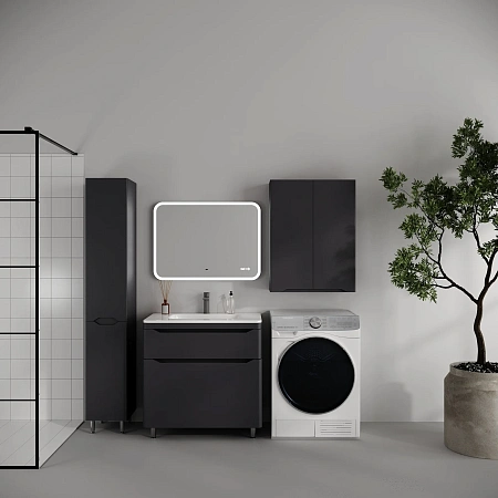 Тумба под раковину STYLELINE Марелла 80 СС-00002555 напольная, люкс плюс антискрейтч графит Тумба под раковину STYLELINE Марелла 80 СС-00002555 напольная, люкс плюс антискрейтч графит